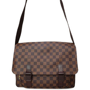 Louis Vuitton Damier Ebene Brown Messenger Bag Melville Shoulder